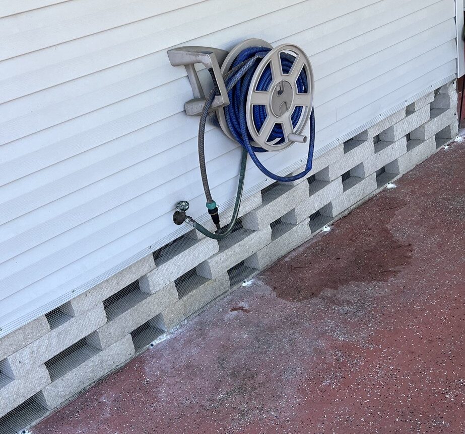 Jasmine Estates mobile home featuring hardware cloth barrier (buried or concrete‑mounted), sealed soffits and attic vents, with optional discreet interior wrap for enhanced wildlife protection.